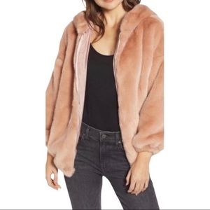 {N:Philanthropy} Cedar Jacket Faux Fur Small Blush Coat